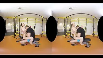 Reality Lovers - Belle Claire's gym VR anal video