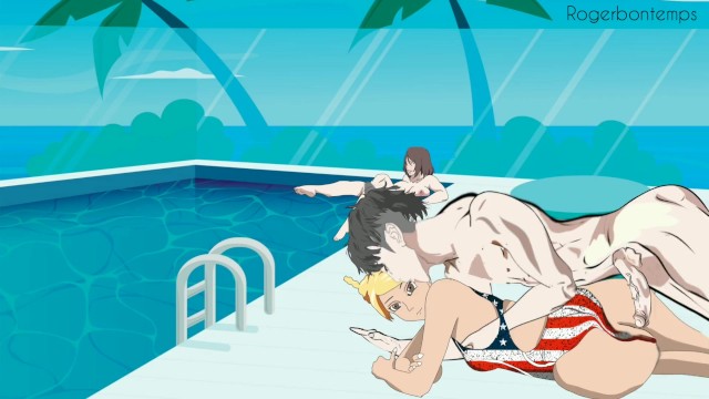Pool Anime Porn - Hentai Public Swimming Pool Sex Cartoon Porn - FAPCAT