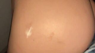 9 Month Pregnant Cowgirl Fucked HARD and Filled