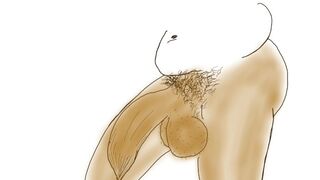 Let’s draw a big black uncut cock.