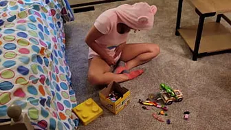 Daughter needs her diaper changed and father fucks her while changing it