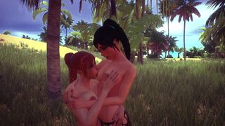 Jungle Life Lesbian Wild Nipple Sucking
