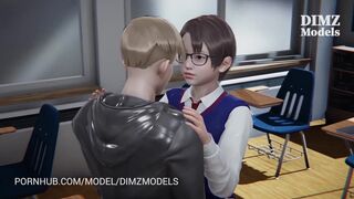 Ryan & Yui Vol.1 School Girl Deepthroat Blowjob In The Classroom