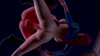 3D Futa - Shemale Vampire fucking hot Tourist-Girl in Pussy and CUM Inside and On Tits