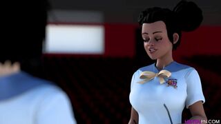 3D College Lesbians Sex Cartoon