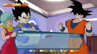DRAGON BALLZ - Vegeta And Goku Fucking Bulma II