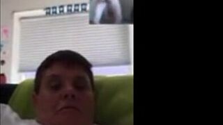 Fat ugly jerks off on Skype