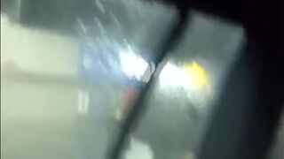 Public Flashing and Cumming in the Car
