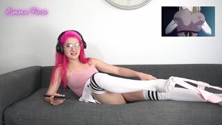 Streamer Whore reacts to Hentai "My brother Russian Girlfriend" - Emma Fiore