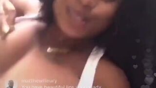 Instagram live nipple slip 3