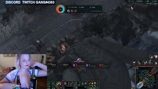 Twitch Streamer flashing boobs while playing League Of Legends 105