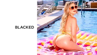 Blacked - Big-bottomed white babe Blake Blossom jumps on a big black cock