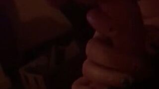Married bbw from tinder sucking big dick