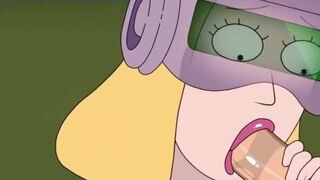 Rick And Morty - A Way Back Home - Sex Scene Only - Part 41 Beth Sexbot Blowjob By LoveSkySanX