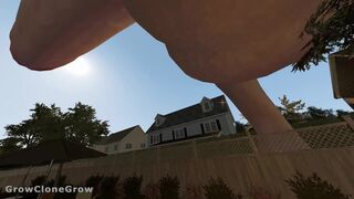 Backyard Giantess Growth (POV, Futa, Penis Expansion)