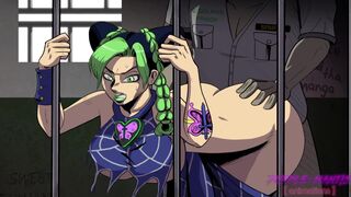 Jolyne Cujoh Gets Her Thicc Ass Interrogated (Jojo's Bizarre Adventure Commission)
