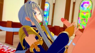 SAO Alicization: Alice GETS HER PUSSY STRETCHED (3D Hentai)