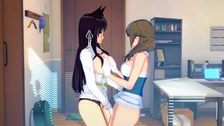 Tsuujou Kougeki/Azur Lane Mamako Oosuki and Atago Lesbian Hentai