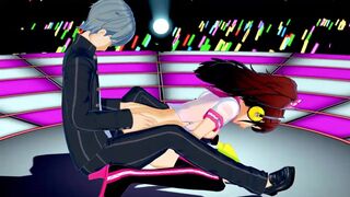 Rise Kujikawa gets fucked live onstage, lets him cum in her pussy - Persona 4 Hentai.