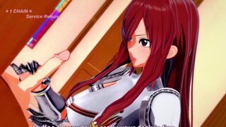 Fairy Tail: Erza gets POUNDED (3D Hentai)