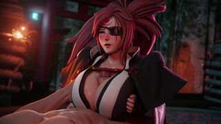 Guilty Gear: Baiken - Fellatio Paizuri Tied up (restrained_) doggy style~! ❤︎ 3d realistic 4k 60fps