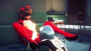 Asuka and Rei having hot lesbian sex(3D PORN)|Neon Genesis Evangelion