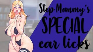 Step Mommy's Lewd Ear Licking [Handjob & Ear Licking]
