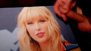 Cum with me on Taylor Swift photo - exclusive 2021