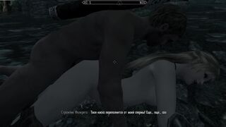 Depriving a beautiful peasant woman in the middle of a village | Skyrim sex