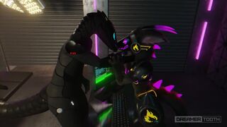 SYNTH RAVEGAES TINY PROTOGEN GIRL'S PUSSY TWICE [FURRY] [MESSY] [ROUGH]