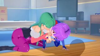 [Darkstalkers]Morrigan and Lilith(3d hentai)