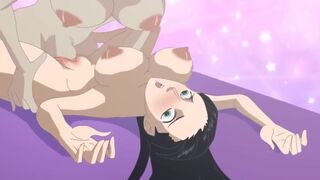 Sakura and Sarada Fucks Nico Robin Futanari - Futa Double Penetration Nico Robin