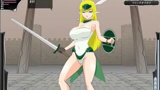 thicc elf having sex while battle
