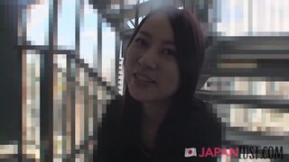 Slender Japanese MILF Comes Hungry For POV Creampie
