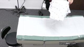Doctor throat fucks Asian patient