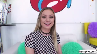 Nympho - Sensual hard fuck with an oiled young model Amber Moore