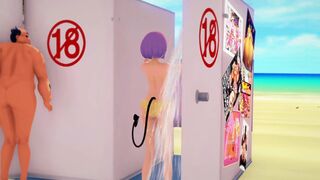 Paid shower room - Mystery Room - To Love Ru NTR - [MMD][BY-ま]