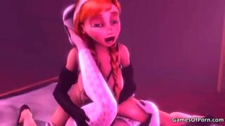 Frozen Anna Fucks Elsa