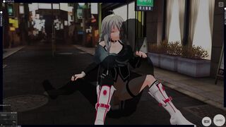 3D HENTAI Vocaloid IA Outdoor Fuck and Cum
