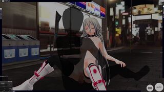 3D HENTAI Vocaloid IA Outdoor Fuck and Cum