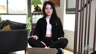 Pornstars React - Porn Star Yhivi Watches Her Own Porn