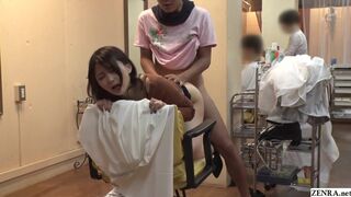 Japanese risky public sex in hair salon Rui Hizuki