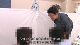 Uncensored Japanese guess the pussy game show Subtitles