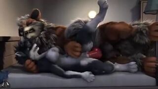 Straight Wolf Yiff-HD Animation!