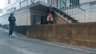 BUSTED - Guy Gets Caught Jerking Off In Public