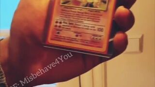 Giving a random guy from reddit a blowjob in exchange for charizard Pokemon card! Facial@ end