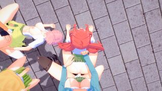 【GO TOUBUN NO】【HENTAI ORGY FUTANARI 3D】