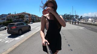 Teaser - Super Loose Top, Lots of Nipslip While Longboarding