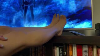 Watch Anime With Me! Sweet Soft Feet to Satisfy Your Foot Fetish