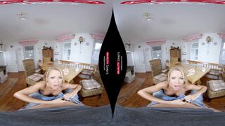 Horny Blonde MILF in VR Porn